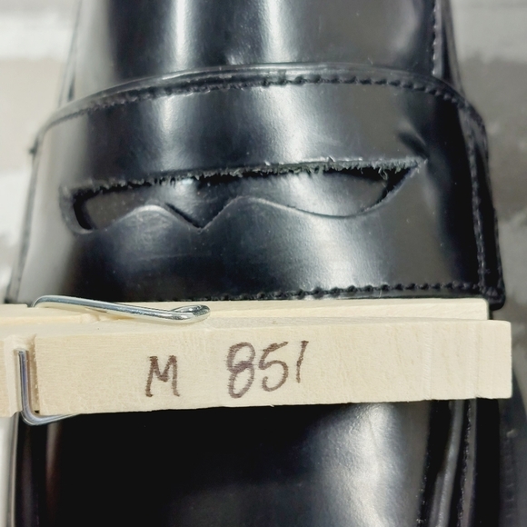 NEW Charles David Delusion Platform In Black Leather Old Money Loafers M851 - Picture 12 of 12